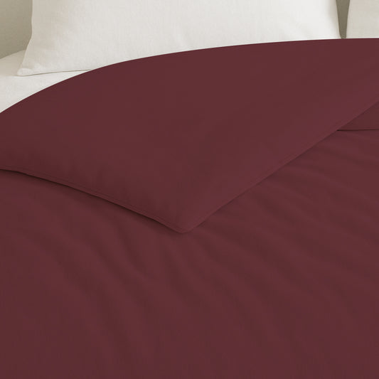 144TC Easy-Care Duvet Cover (Burgundy)