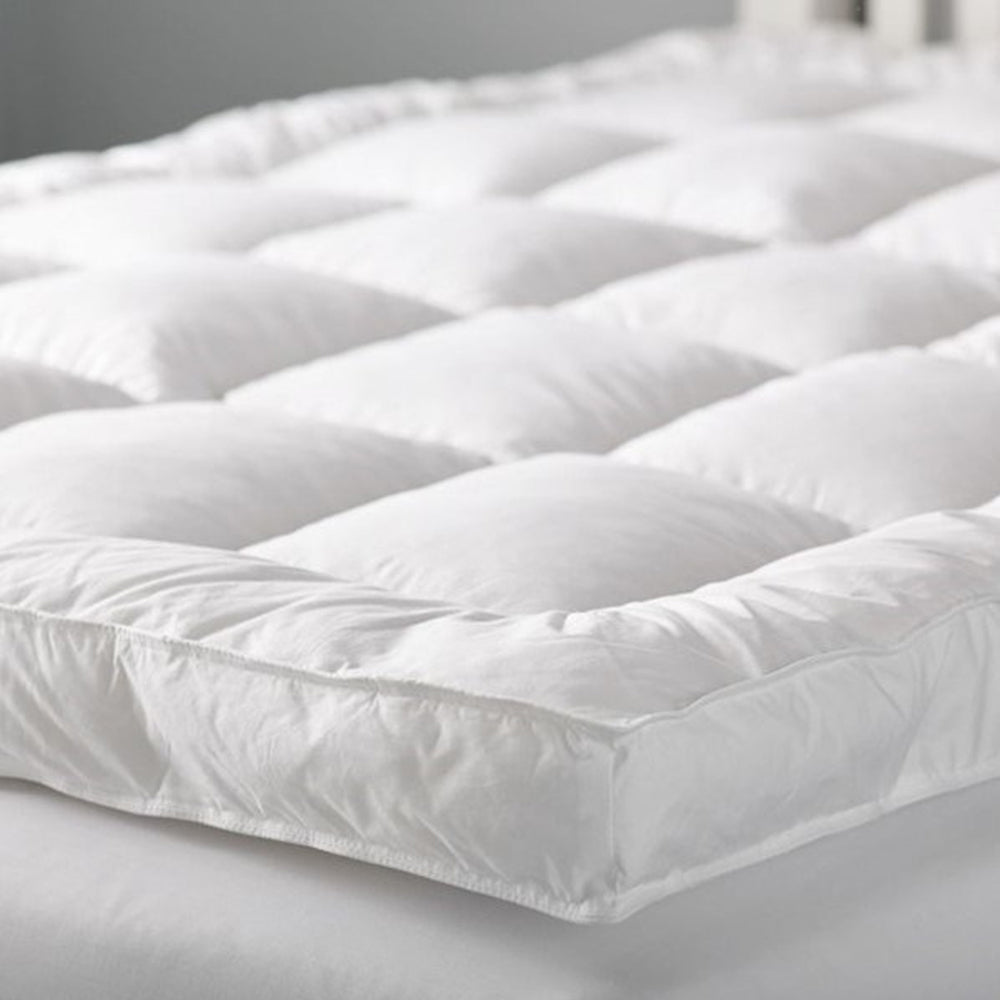 Luxury 10cm Deep Stripe Mattress Topper