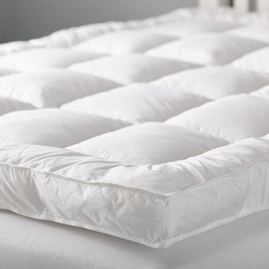 Luxury 10cm Deep Stripe Mattress Topper