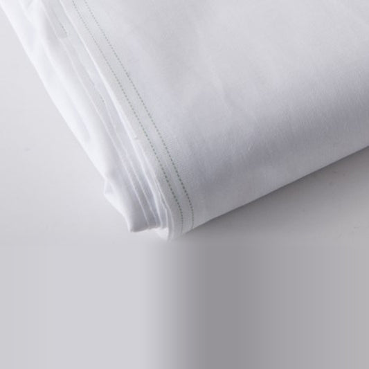 Super King Flat Sheet (Green Stitch)
