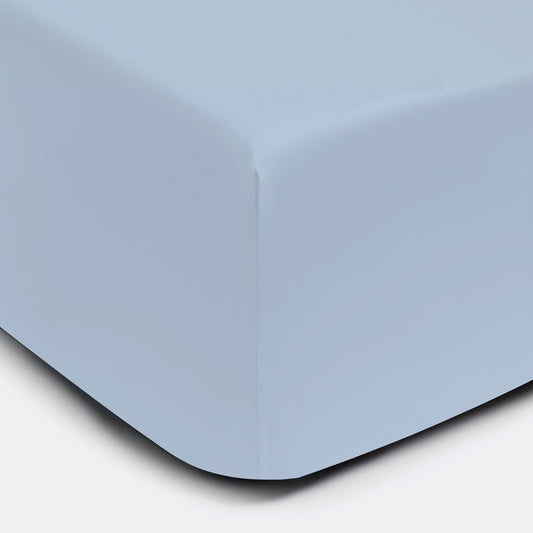 144TC Easy-Care Fitted Sheet (Pale Blue)