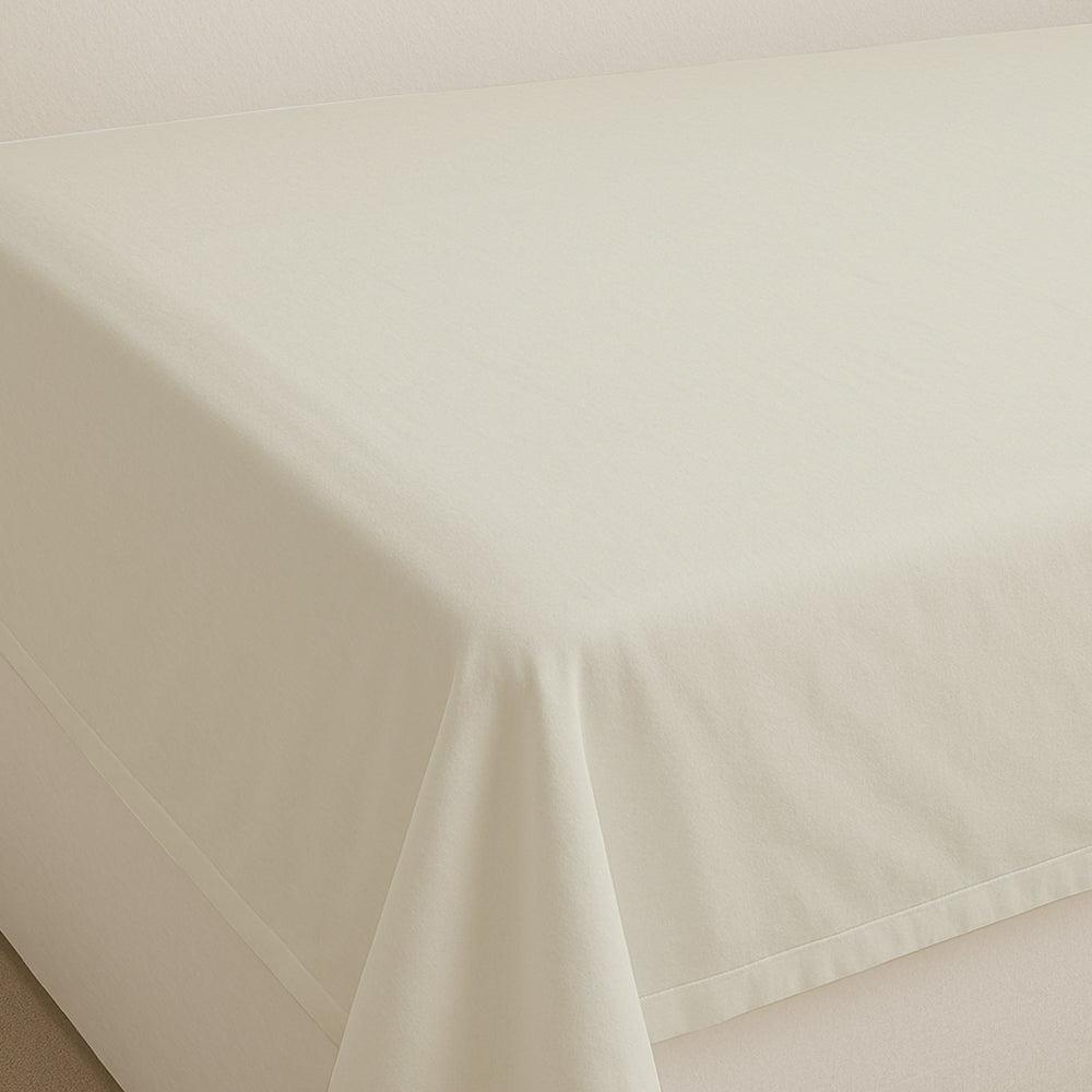 144TC Easy-Care Flat Sheet (Ivory)