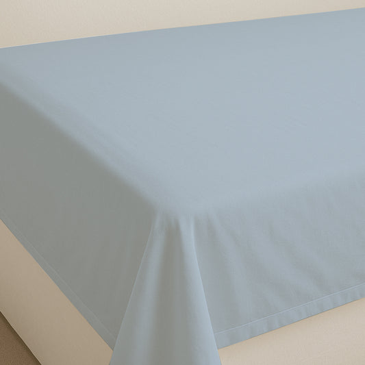 144TC Easy-Care Flat Sheet (Pale Blue)